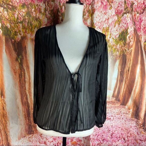 Victoria Secret sheer wrap blouse - Picture 3 of 4